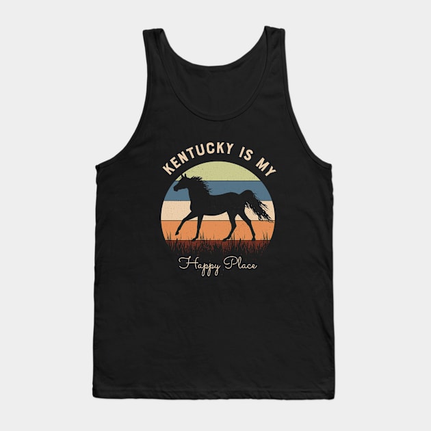 Kentucky is My Happy Place My Old  Kentucky Home Vintage souvenir Tank Top by Best1ne